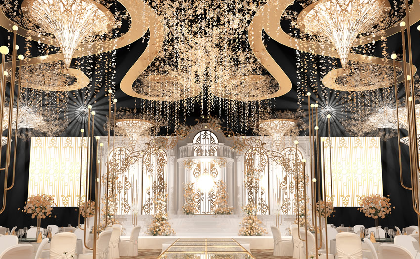 安居花木兰喜事汇金色大厅效果展示